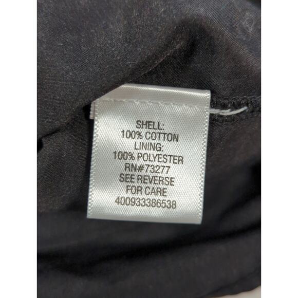 ELLE Black Crochet Lace Overlay Cotton Skirt Womens Size 6 Lined A-Line Career - Picture 3 of 10